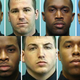 Clockwise from top left: Marcus Taylor, Daniel Hersl, Maurice Ward, Jemell Rayam, Evodio Hendrix, Wayne Jenkins and Momodu Gando. (Baltimore Police via AP Images)